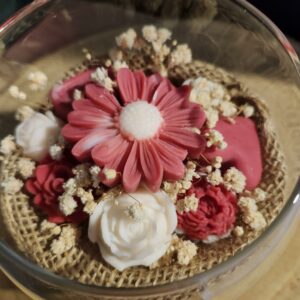 bouquet eternel coupe en verre