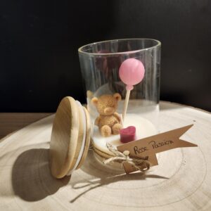 bougie pot petit ourson