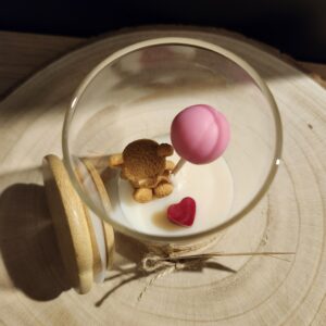 bougie pot petit ourson